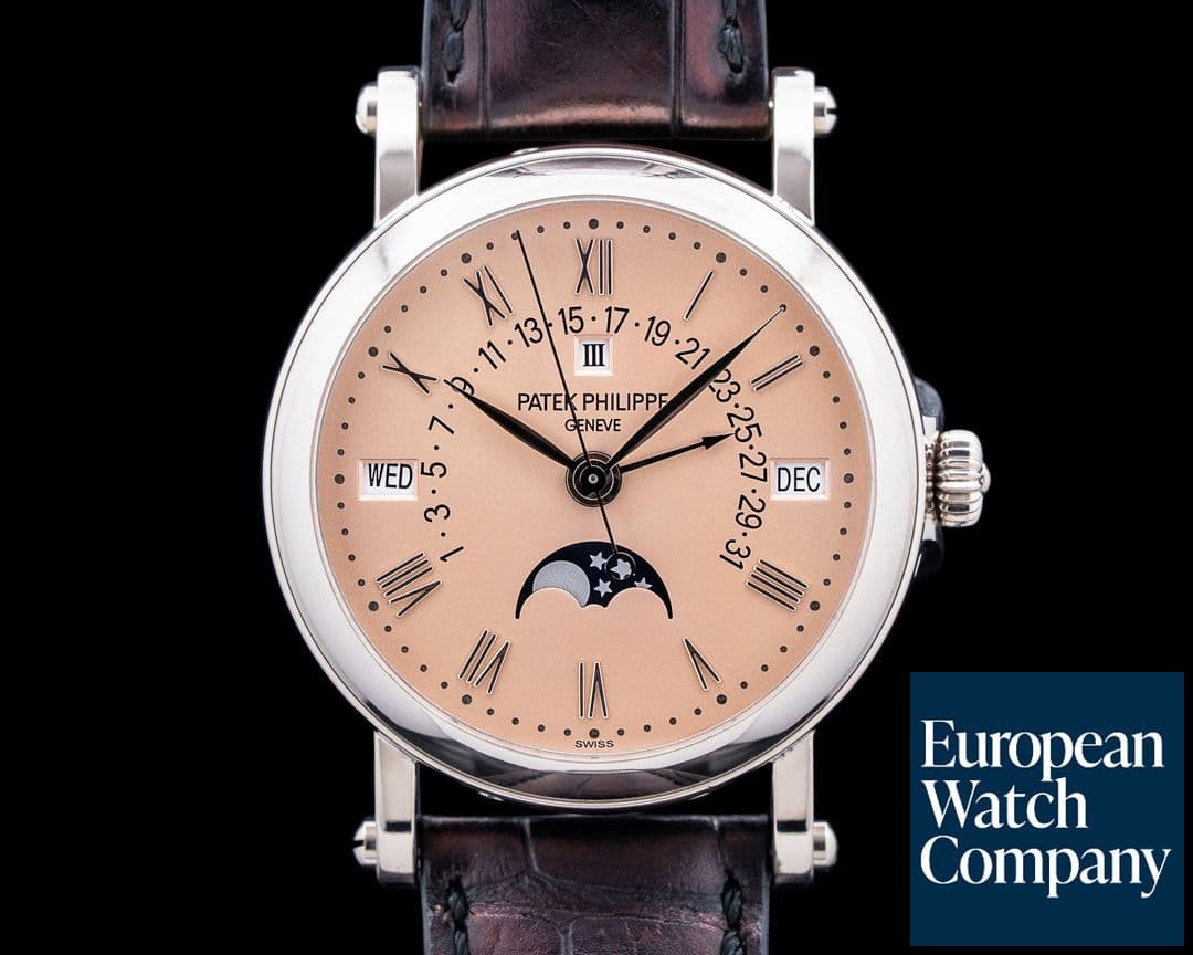 Image of Patek Philippe 5059G Perpetual Calendar 18K White Gold Salmon Dial "SAATCHI" RARE