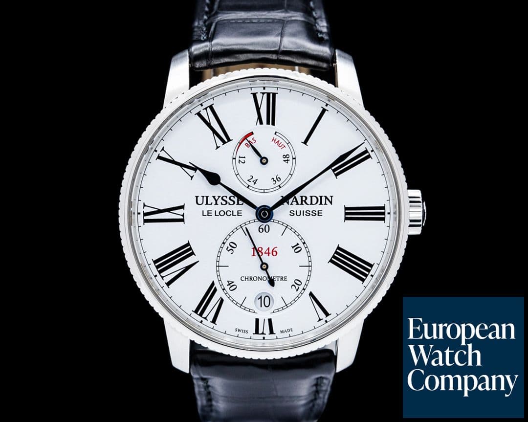 Image of Ulysse Nardin 1183310/40 Marine Torpilleur SS White Dial