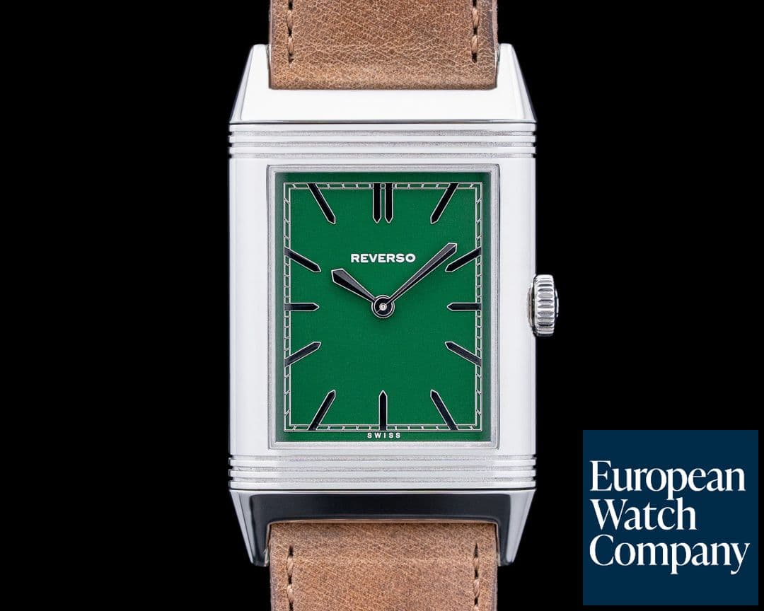 Image of Jaeger LeCoultre Q278853L Grande Reverso Ultra Thin London Boutique SS Green Dial LIMITED