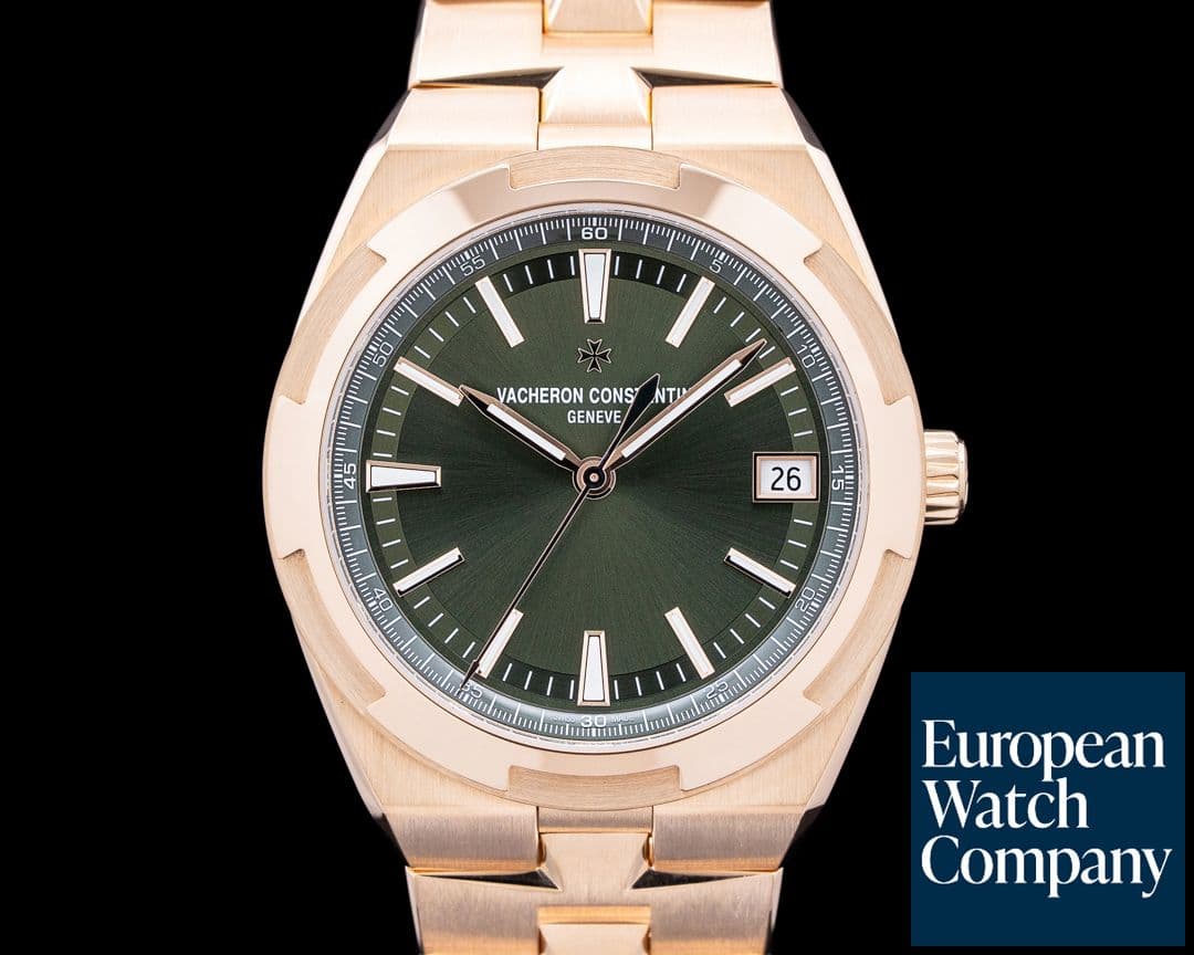 Image of Vacheron Constantin 4520V Overseas 18K Rose Gold Green Dial 2025