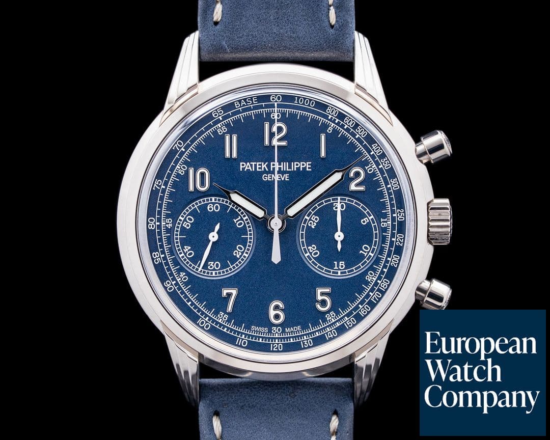 Image of Patek Philippe 5172G-001 Chronograph 18K White Gold Blue Dial