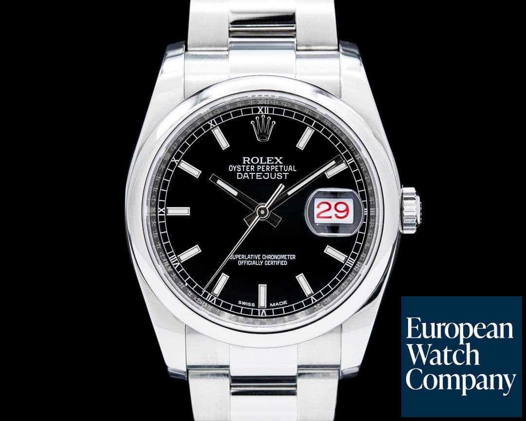 Image of Rolex 116200 Datejust SS Black Dial