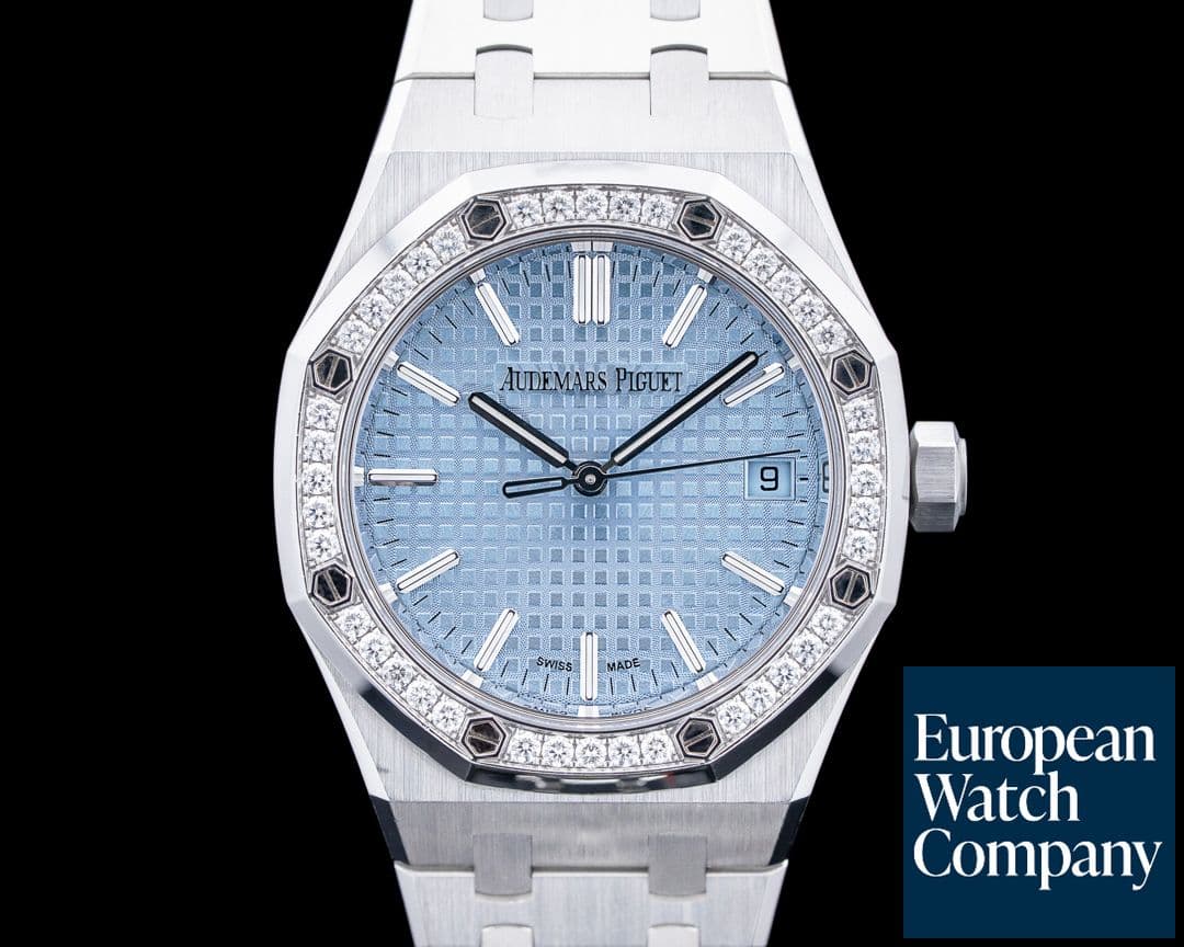 Image of Audemars Piguet 15551ST Royal Oak "50th Anniversary" SS Ice Blue Dial