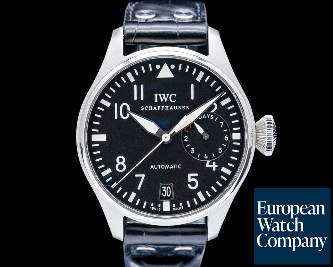 Image of IWC IW500401 Big Pilot SS Black Dial