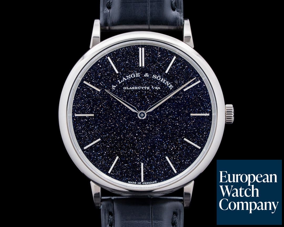 Image of A. Lange & Söhne 211.087 Saxonia Thin 18K White Gold Black Gold Flux Dial LIMITED
