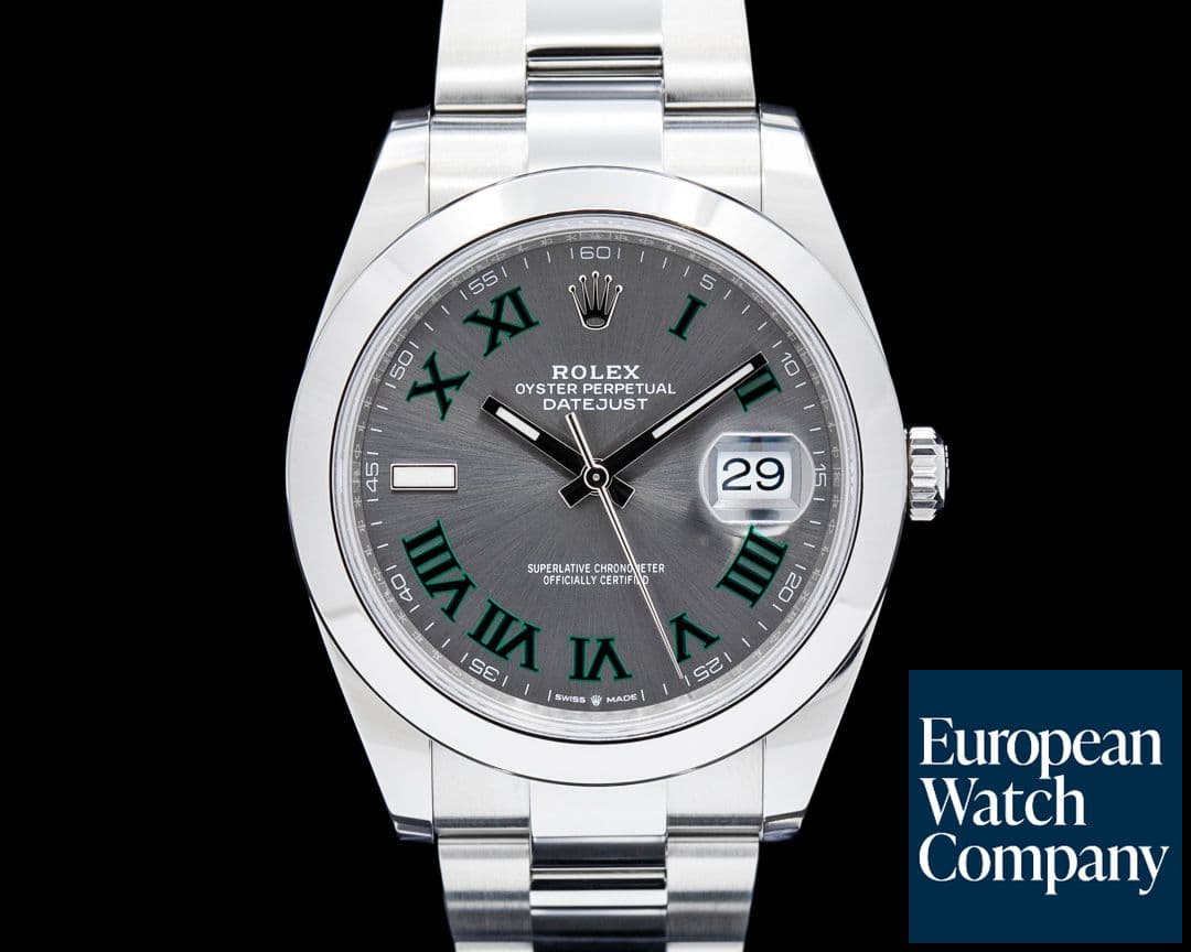Image of Rolex 126300 Datejust 41 SS "Wimbledon" Dial