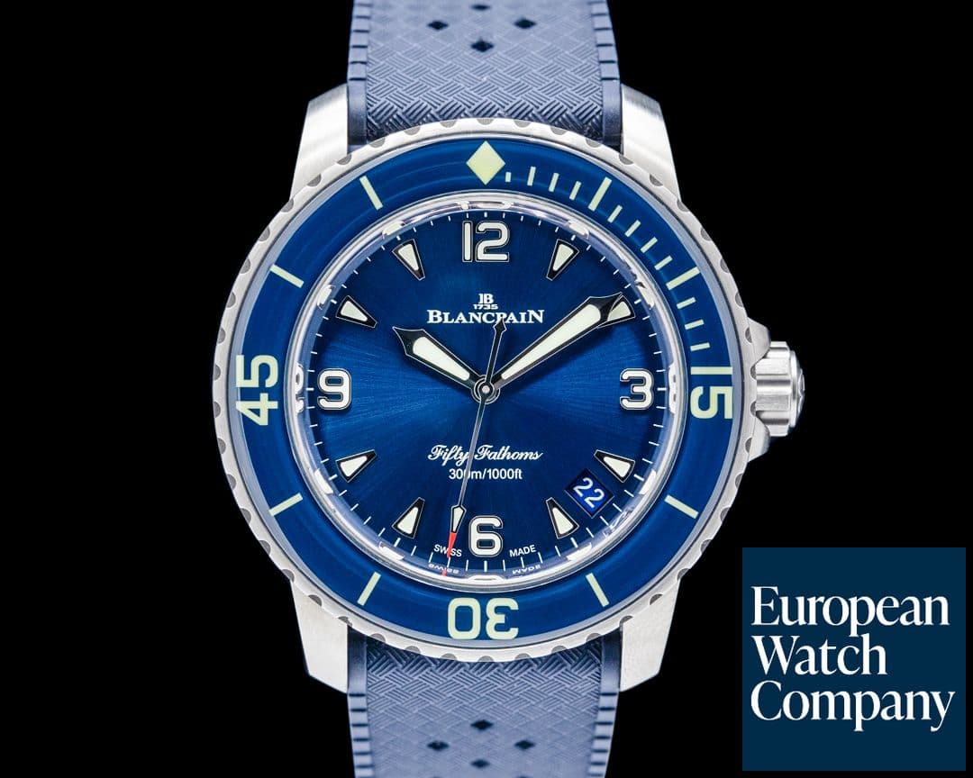 Image of Blancpain 5010 Fifty Fathoms Automatic Titanium Blue Dial 2025