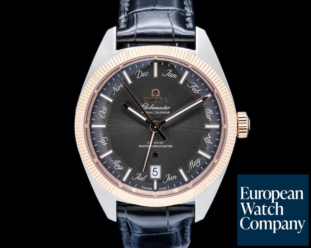 Image of Omega Globemaster Annual Calendar SS / 18K Sedna Gold Gray Dial