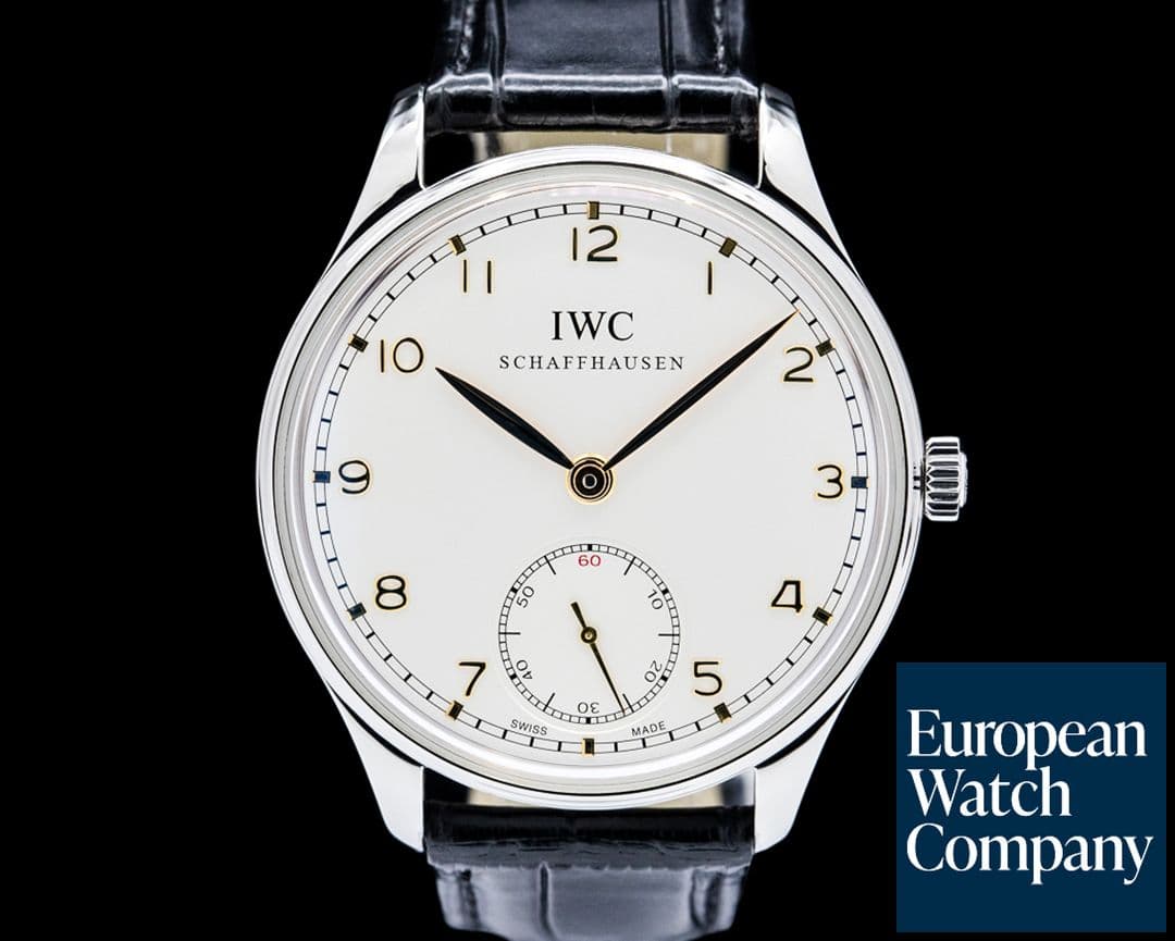 Image of IWC IW545408 Portugieser Hand-Wound SS Silver Dial