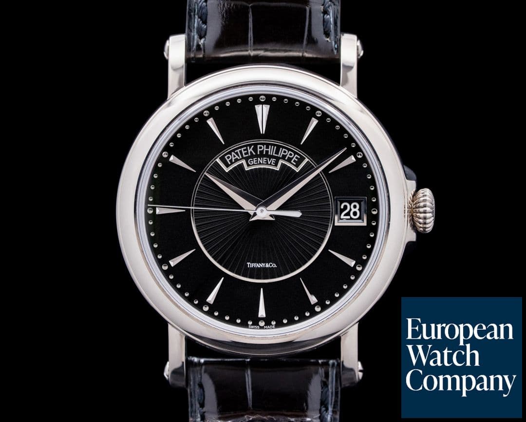 Image of Patek Philippe 5153G Calatrava "Tiffany & Co. Edition" 18K White Gold Black Dial