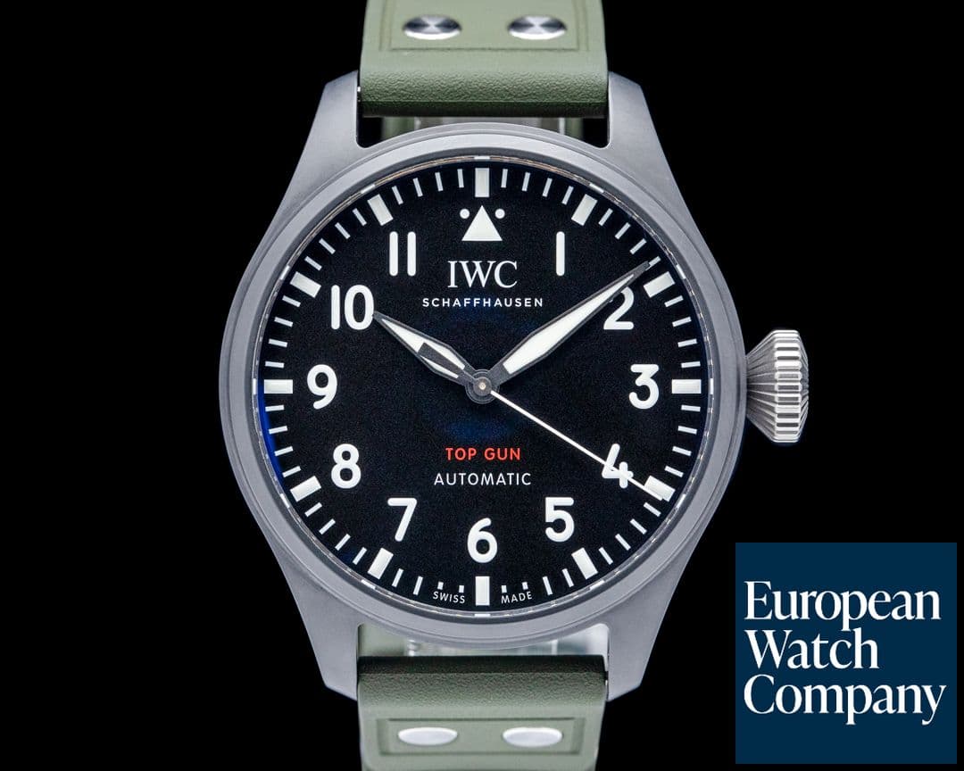 Image of IWC IW329801 Big Pilot's Watch 43 TOP GUN Ceramic Black Dial