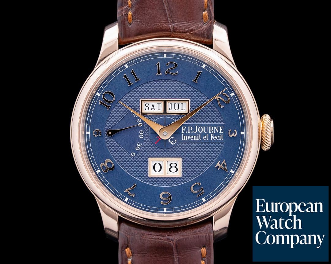 Image of F.P. Journe Quantieme Perpetual 18K Rose Gold Blue Dial