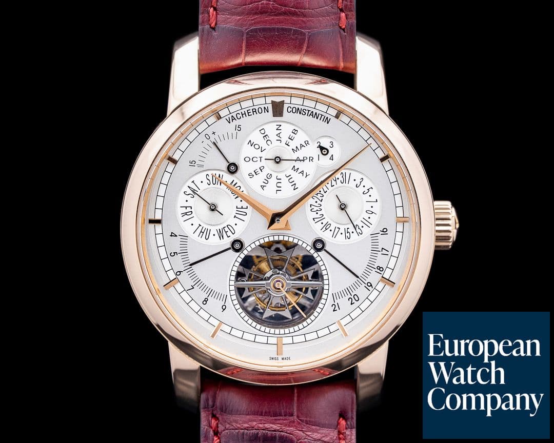 Image of Vacheron Constantin 88172/000R Traditionnelle 18K Rose Gold Silver Dial