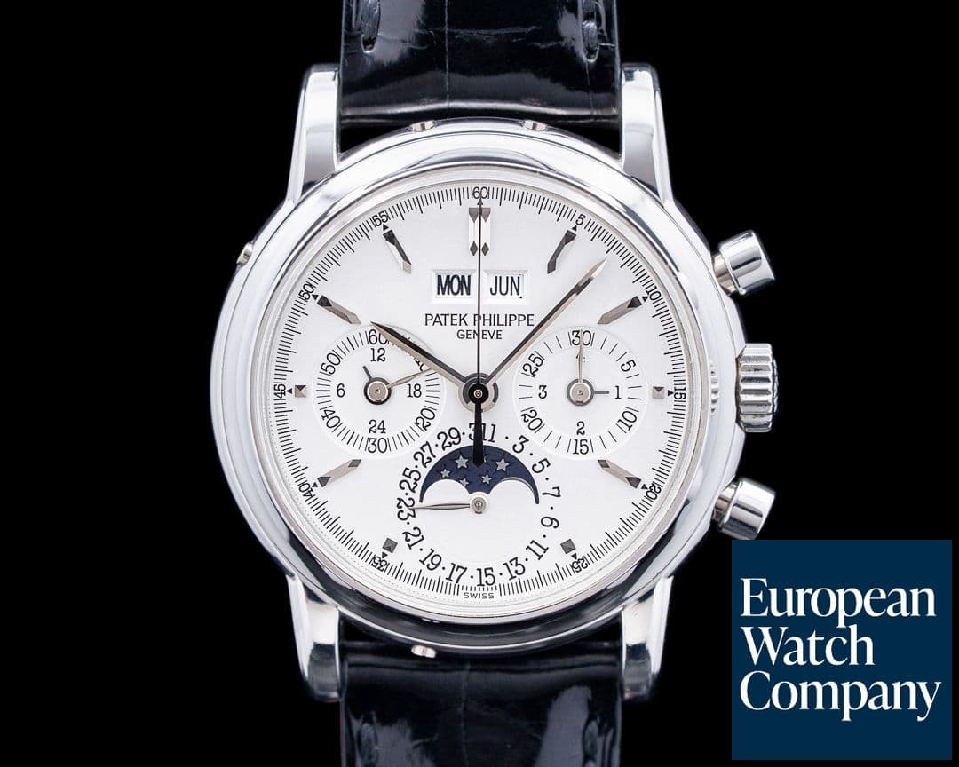 Image of Patek Philippe 3970EP Perpetual Calendar Chronograph Platinum Silver Dial