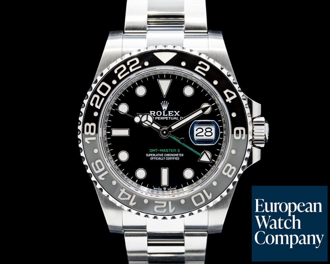 Image of Rolex 126710GRNR GMT-Master II "Bruce Wayne" SS Black Dial