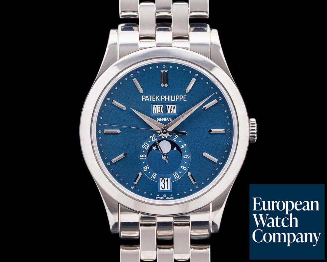 Image of Patek Philippe 5396/1G Annual Calendar 18K White Gold Blue Dial