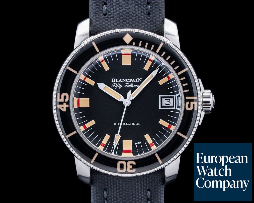 Image of Blancpain 5008B Fifty Fathoms Barakuda SS Black Dial LIMITED