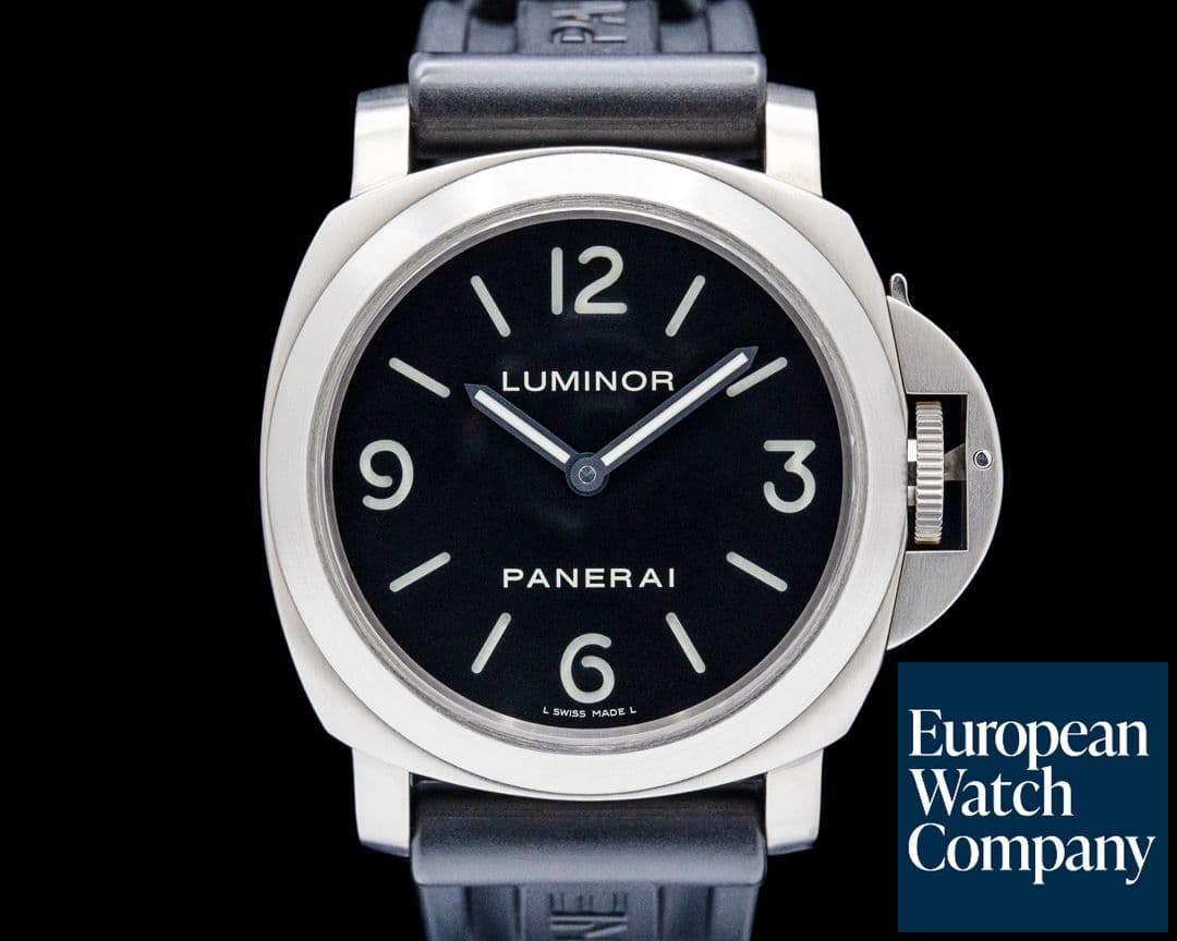 Image of Panerai PAM00176 Luminor Base Titanium Black Dial
