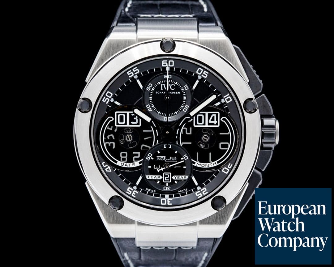 Image of IWC Ingenieur Perpetual Calendar Digital Date-Month Titanium Black Dial