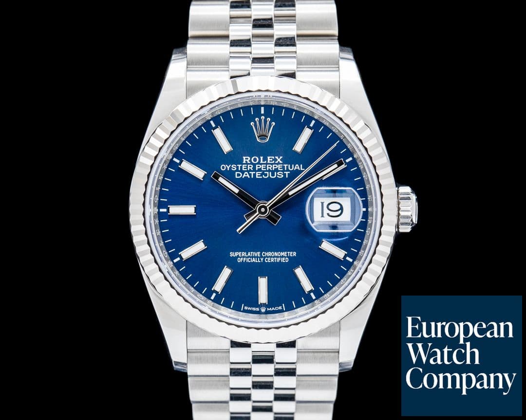 Image of Rolex 126234 Datejust 36MM Jubilee SS Blue Dial 2025