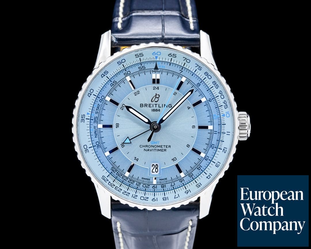 Image of Breitling Navitimer Automatic GMT 41 SS Blue Dial