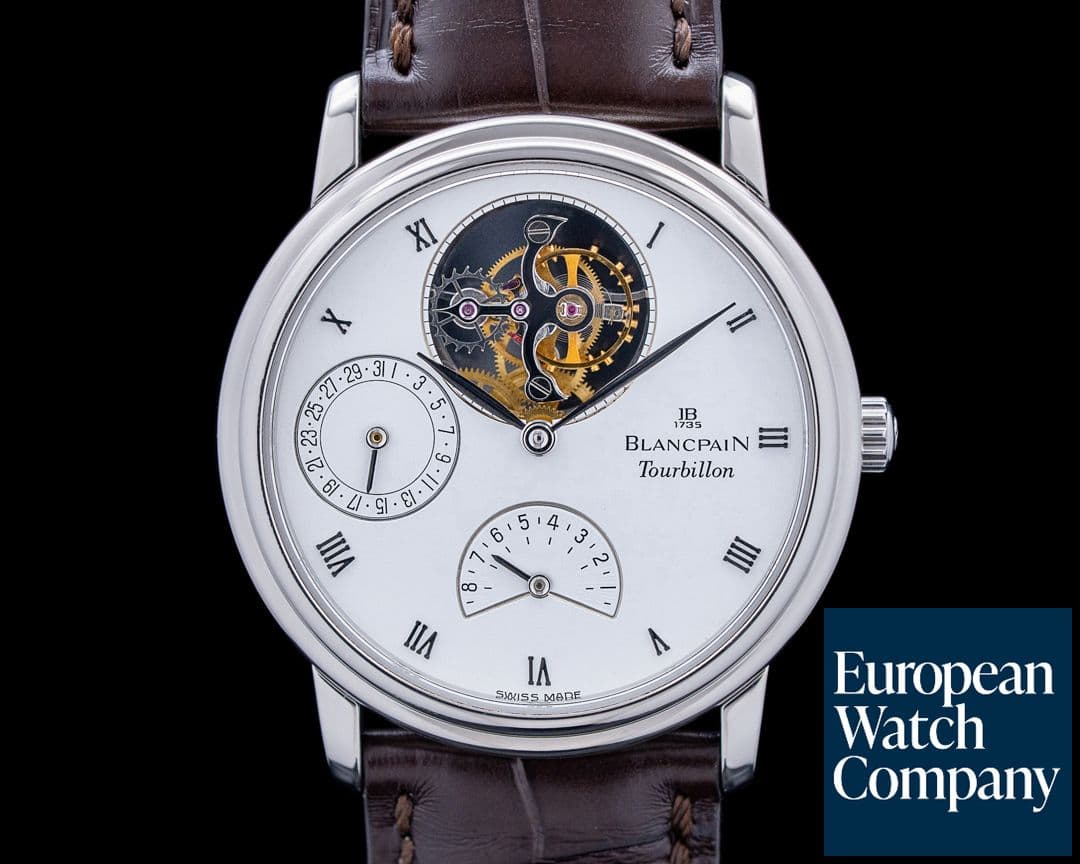 Image of Blancpain 0023 Villeret Flying Tourbillon Platinum White Dial