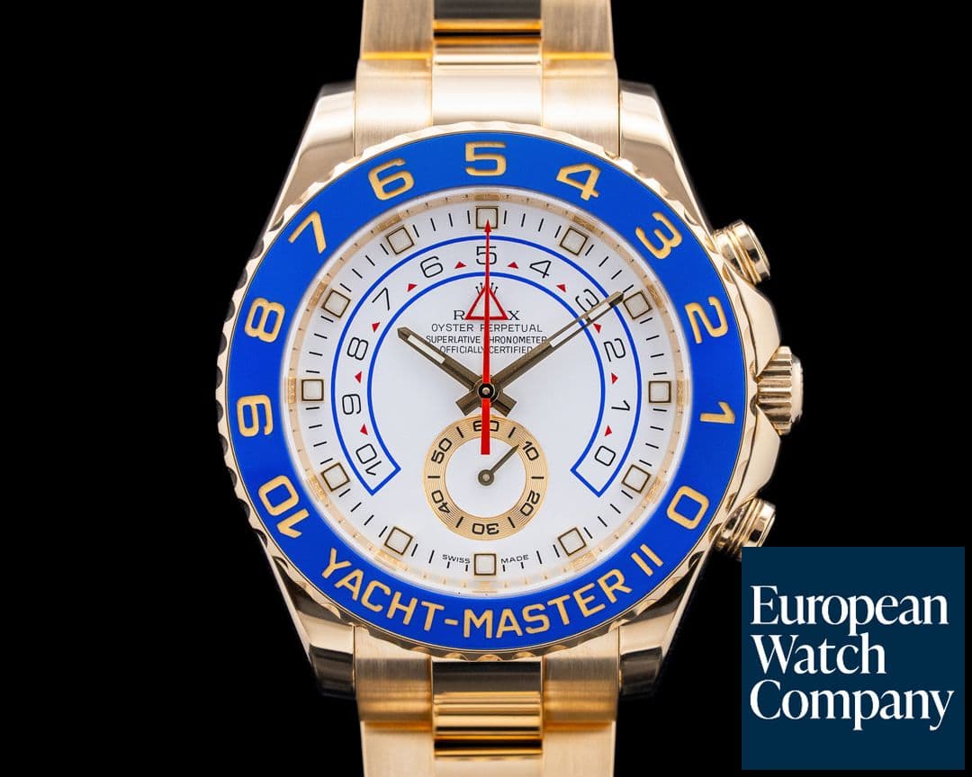 Image of Rolex 116688 Yacht-Master II 18K Yellow Gold White Dial
