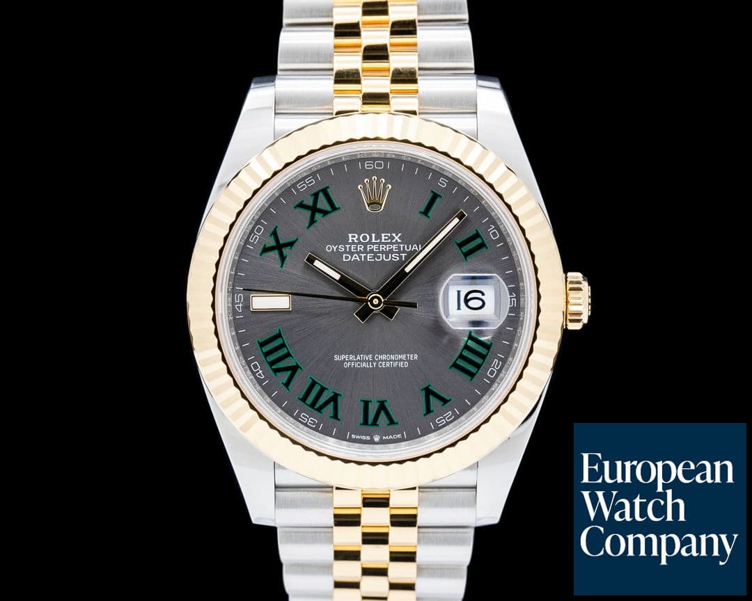 Image of Rolex 126333 Datejust 41MM Jubilee 18K YG / SS Wimbledon Dial