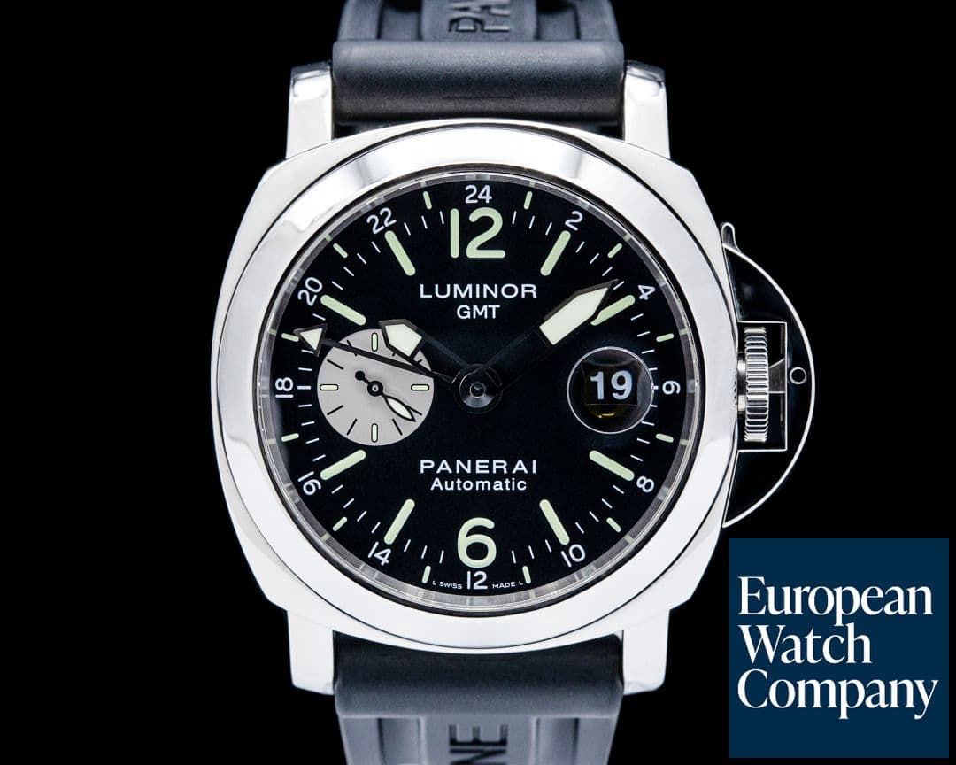 Image of Panerai PAM00088 Luminor GMT SS Black Dial