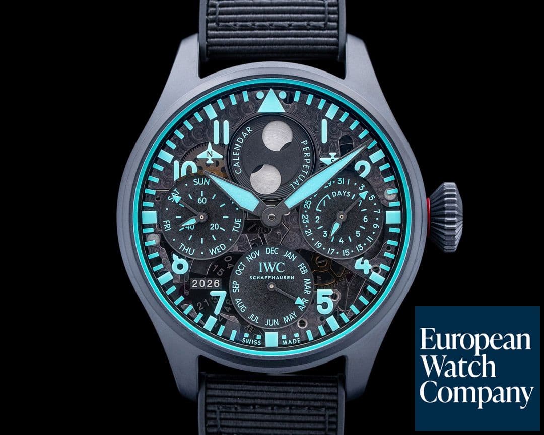 Image of IWC IW503607 Big Pilot Perpetual Calendar "Toto Wolff" Skeleton Dial