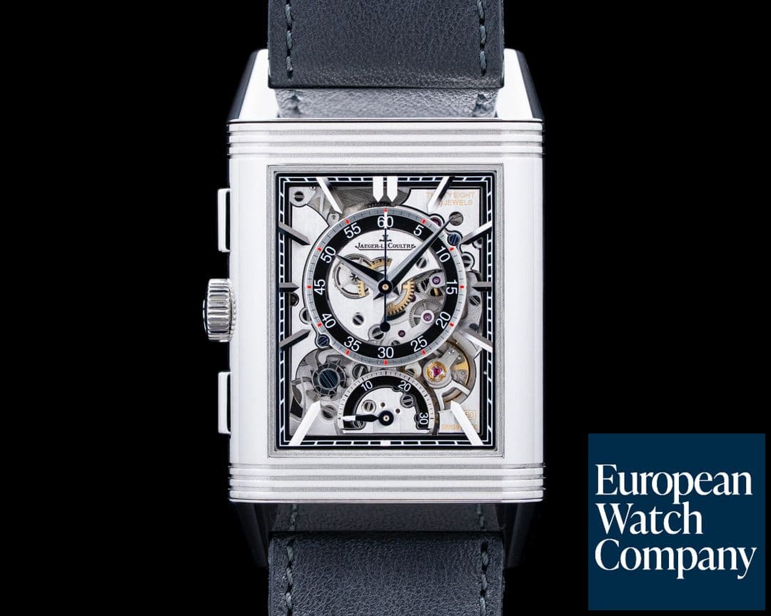 Image of Jaeger-LeCoultre Q389848J Reverso Tribute Chronograph SS Blue Dial 2025
