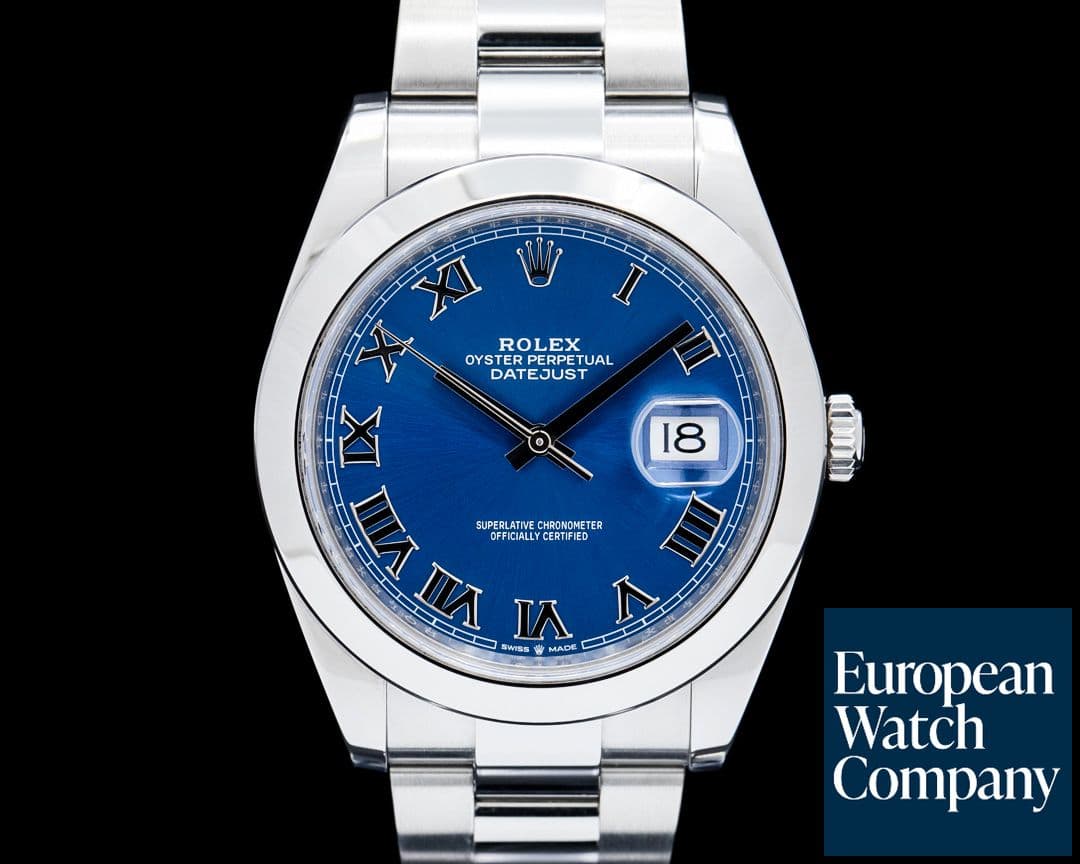 Image of Rolex 126300 Datejust 41MM SS Blue Roman Dial