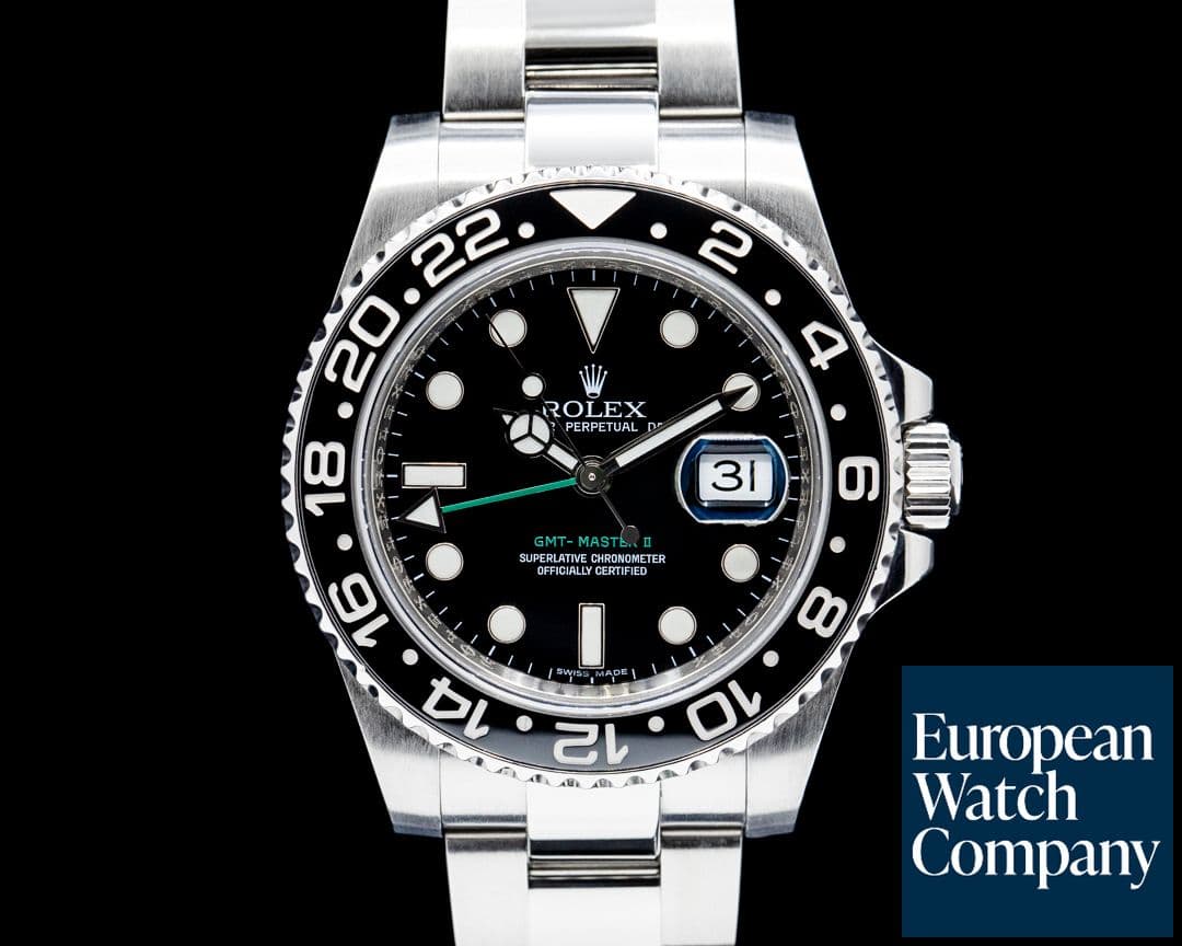 Image of Rolex 116710LN GMT-Master II Ceramic SS Black Dial