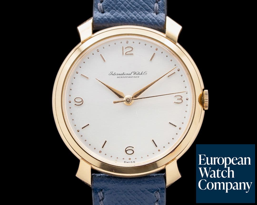Image of IWC Caliber 89 Vintage Manual Wind 18K Yellow Gold Silver Dial