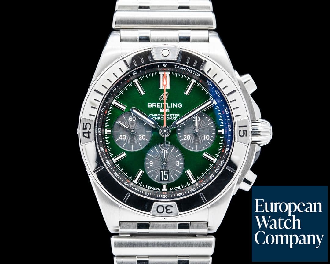 Image of Breitling Chronomat B01 42 SS Green Dial