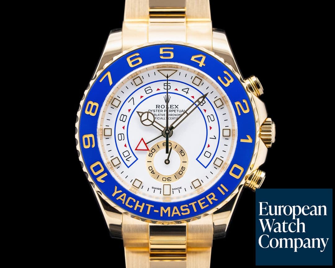 Image of Rolex 116688 Yacht-Master II 18K Yellow Gold White Dial
