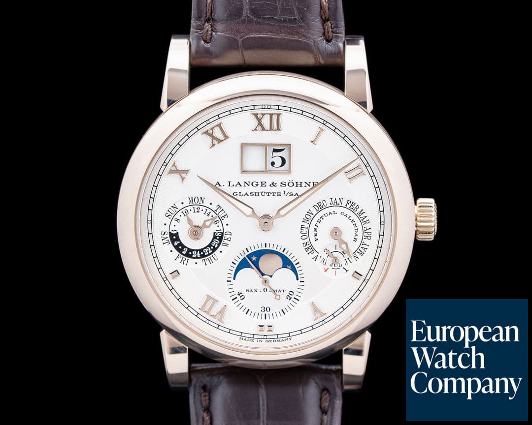 Image of A. Lange & Söhne 310.050E Langematik Perpetual 18K Honey Gold Silver Dial LIMITED