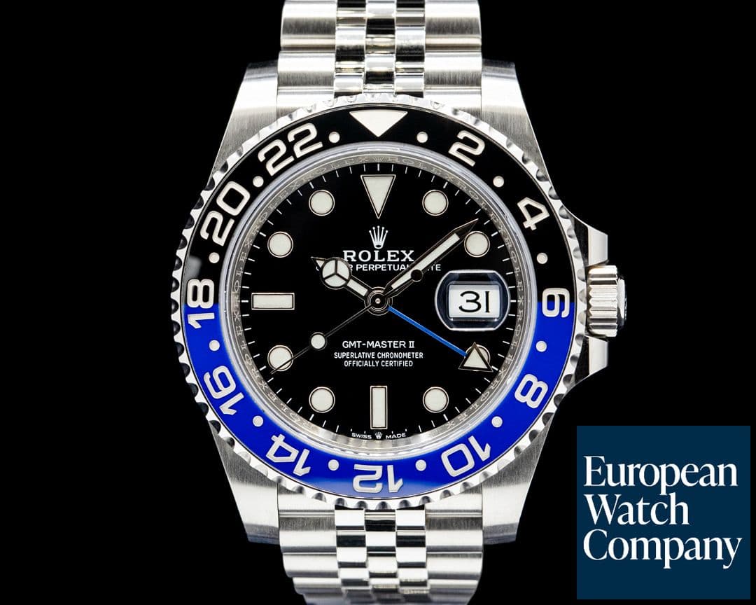 Image of Rolex 126710BLNR GMT-Master II "Batgirl" Jubilee SS Black Dial