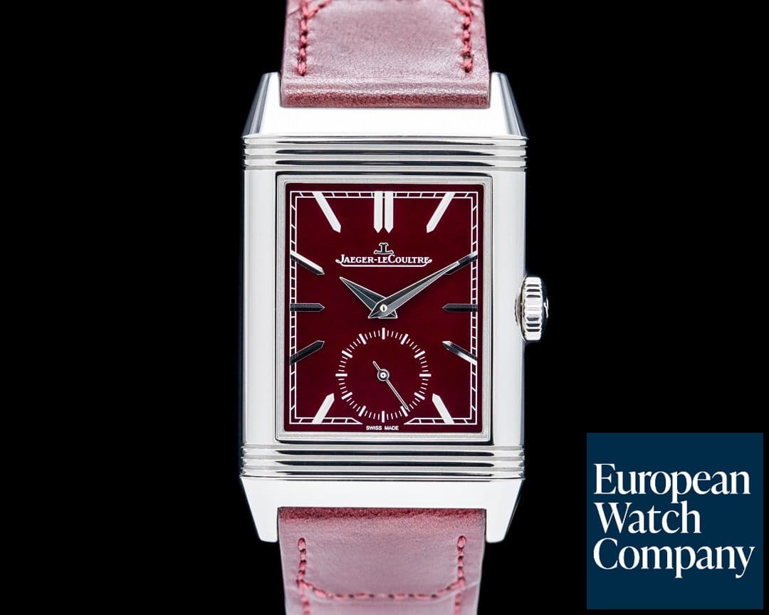 Image of Jaeger-LeCoultre Q397846 Reverso Tribute Small Seconds SS Burgundy Dial