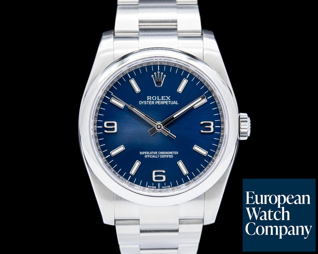 Image of Rolex 116000 Oyster Perpetual SS Blue Dial