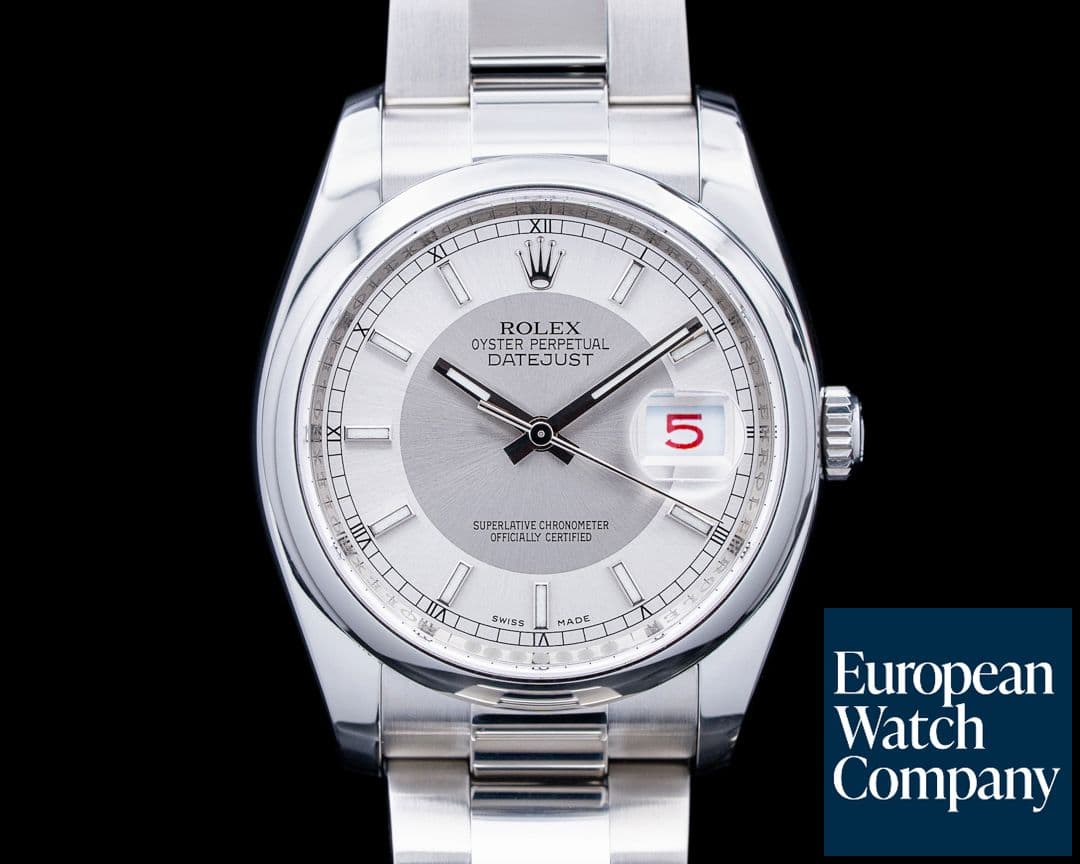 Image of Rolex 116200 Datejust Tuxedo Dial SS Silver Dial