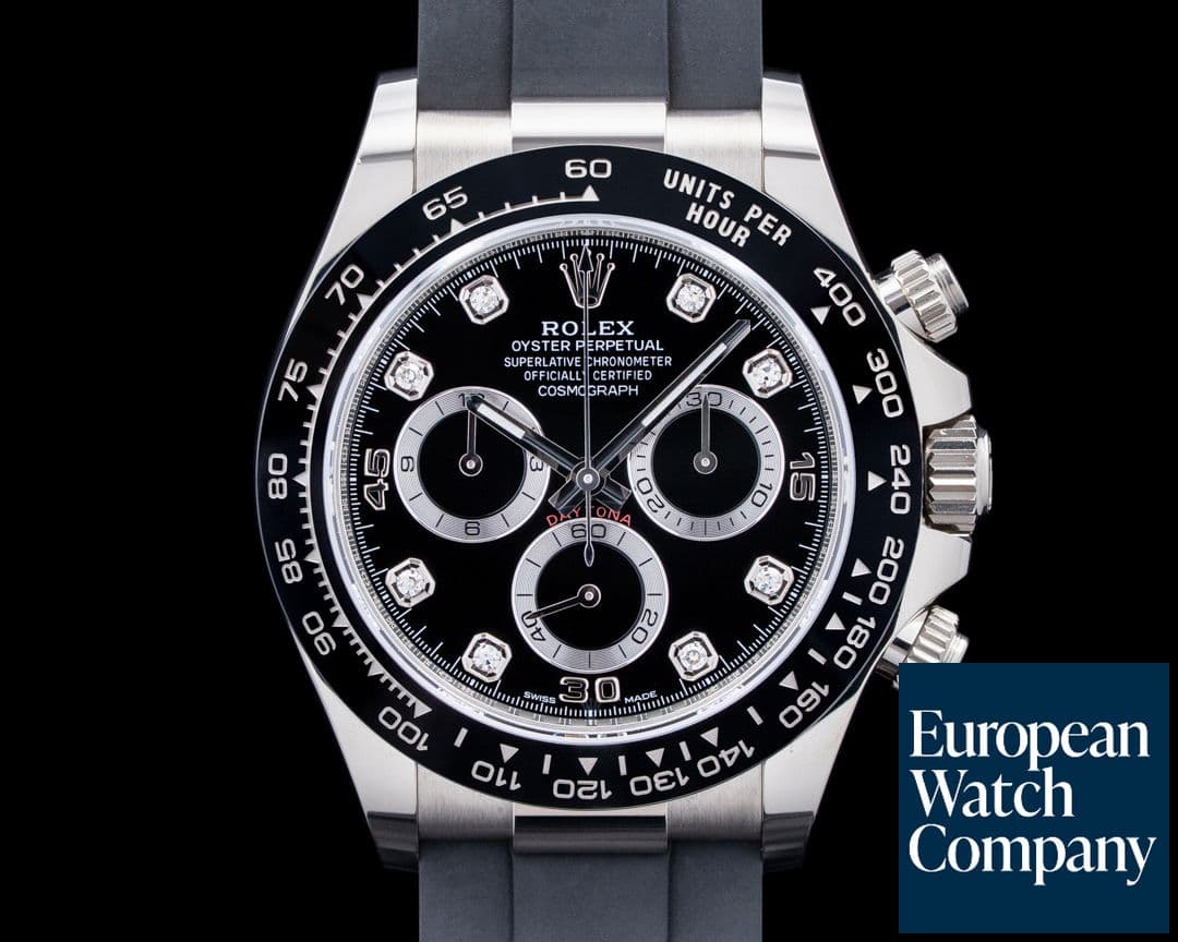Image of Rolex 116519LN Daytona 18K White Gold Black Diamond Dial