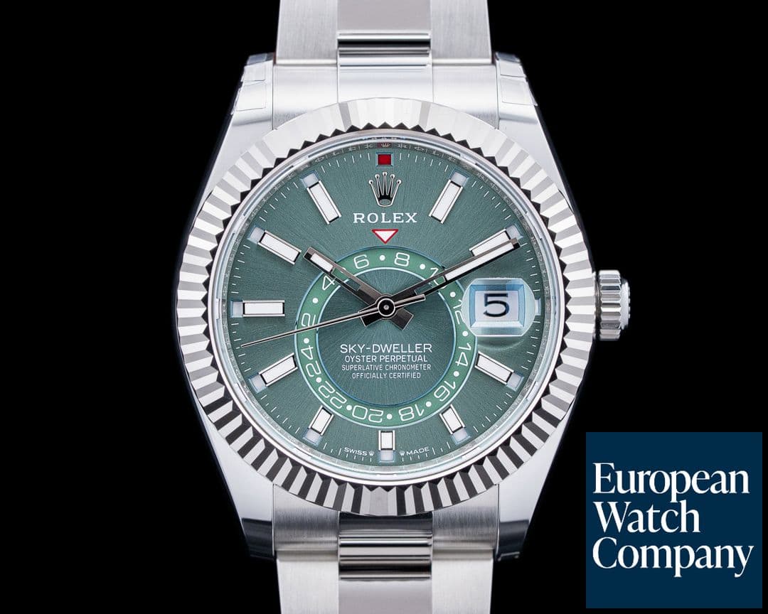 Image of Rolex 336934 Sky-Dweller SS Green Dial 2026 UNWORN