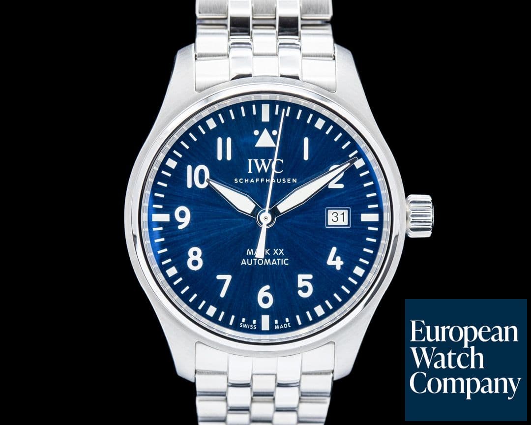 Image of IWC IW328203 Pilot's Watch Mark XX SS Blue Dial 2025
