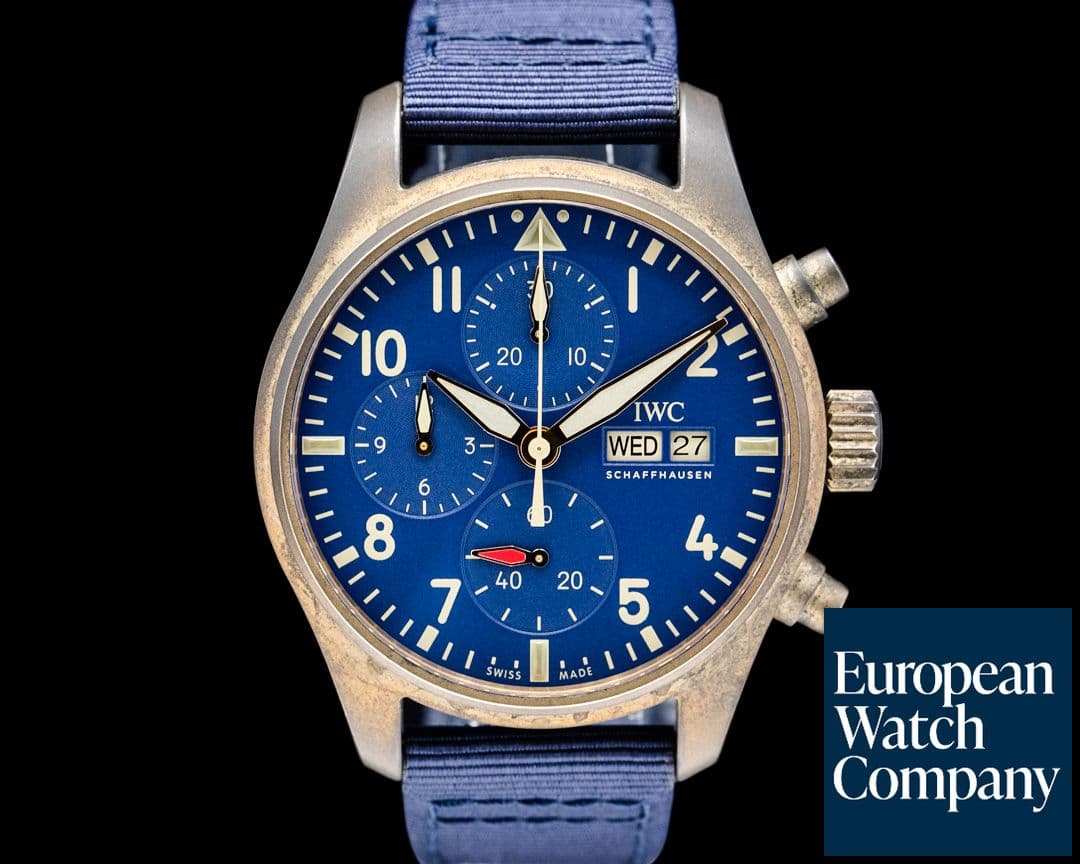 Image of IWC IW388109 Pilot Chronograph 41MM Bronze Blue Dial