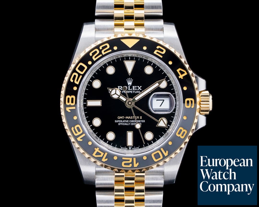 Image of Rolex 126713GRNR GMT Master II SS / 18K YG Black Dial 2025