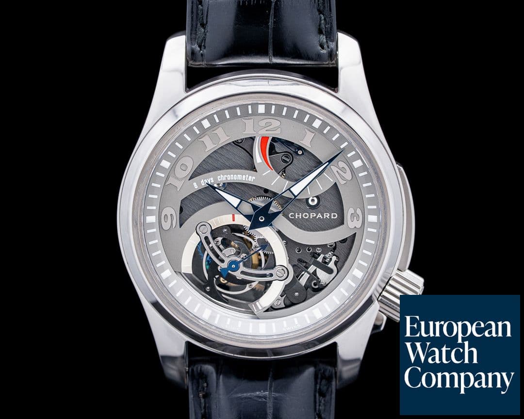 Image of Chopard 161917-900 L.U.C Tech Twist Tourbillon Palladium Skeleton Dial LIMITED