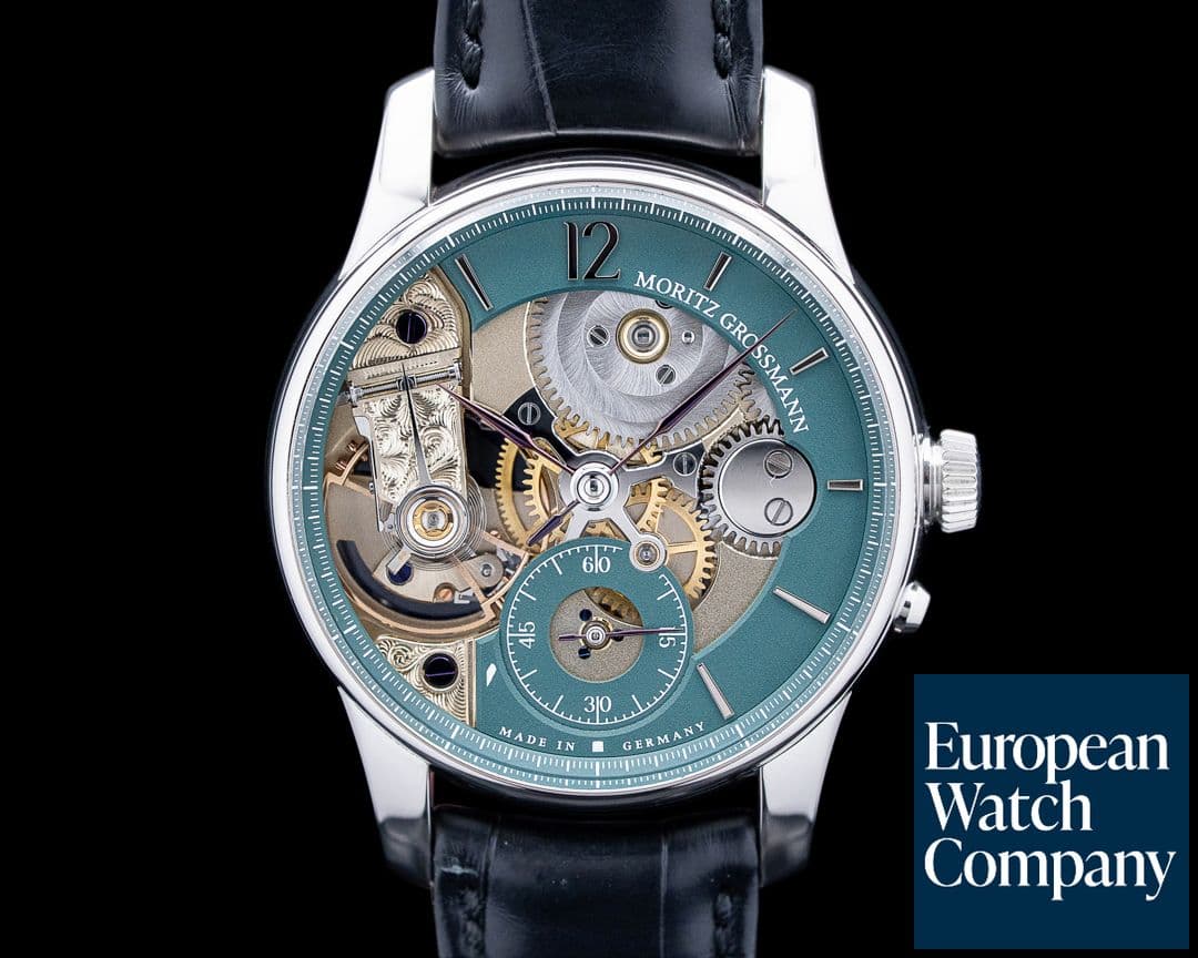 Image of Moritz Grossmann MG-003495 Backpage Green Platinum Green Dial LIMITED