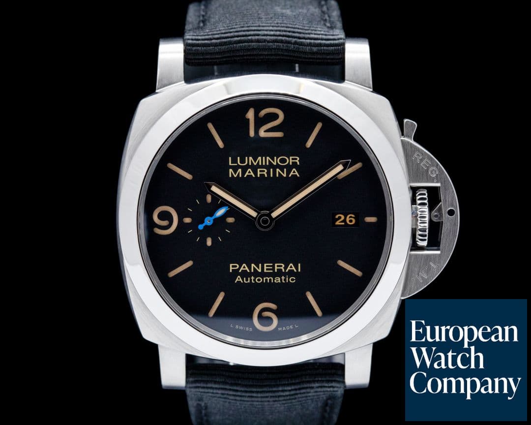 Image of Panerai PAM01312 Luminor Marina 1950 44 3 Days SS Black Dial LIMITED