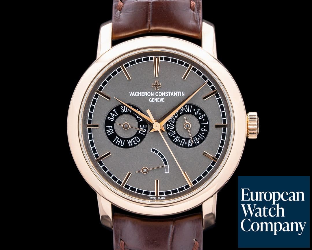 Image of Vacheron Constantin 85290 Traditionnelle Day-Date / Power Reserve 18K Rose Gold Gray Dial